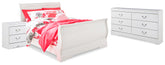 J&M Furniture - Ashley Furniture - Anarasia Full Sleigh Bed, Dresser and Nightstand - Full Sleigh Bed, Dresser and Nightstand - B129B17